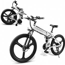 CHEIRS vélo 350W Moteur, 26" Vélo de Montagne électrique avec Batterie au Lithium-ION 48V 10Ah, E-Bike de Course pour Hommes / Femmes Hybrid Outdoor Riding, White