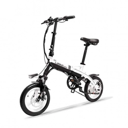 AIAIⓇ Vélos électriques A6 Mini Portable Pliant e vélo, vélo électrique de 14 Pouces, Moteur de 36V 350W, Jante en Alliage de magnésium, Fourche à Suspension