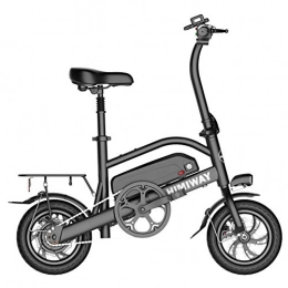 ABYYLH Vélos électriques ABYYLH Vlo lectrique Pliable 350W Batterie Amovible Noir E-Bike Homme / Femme