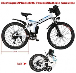 Aceshin Vélos électriques aceshin Vlo Homme Electrique Pliable 36V 8AH Capacit 250W 40KM Trottinette / Scooter lectrique Pliant Lger Batterie Lithium