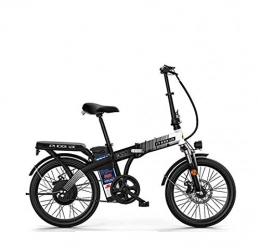 AISHFP vélo Adulte Montagne Vélo électrique, 48V extractibles Batterie au Lithium, Haute en Acier au Carbone vélo électrique Pliable 20 Pouces Roues, B, 40KM