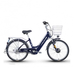 AISHFP vélo Adulte électrique VTT, 48V Batterie au Lithium, Cadre en Alliage d'aluminium vélo électrique, avec écran LCD navetteurs E-Bikes 24 Pouces Roues, A