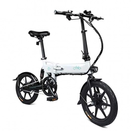 Aemiy Vélos électriques Aemiy 1 Pcs lectrique Vlo Pliant Pliable Bicyclette Hauteur Rglable Portable pour Cyclisme - Blanc