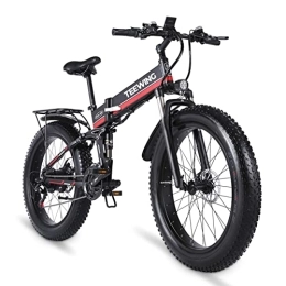 AJLDN Vélos électriques AJLDN Vélo Électrique, 26 Pouces Vélo Électrique en Montagne Frien à Double Disque E-Bike Batterie Amovible 48V 12.8Ah Vélo à Assistance Electrique Shimano 21 Vitesses (Color : Red)