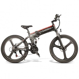 AKT vélo AKT 26 Pouces Vélo électrique Pliable pour Déplacement en Ville MTB à 21 Vitesses Batterie au Lithium 48V 10A / Vitesse maximale 35KMH / Kilométrage: 30-60KM