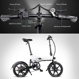 Alextry vélo Alextry Vélo électrique Léger - en Alliage d'aluminium - 40, 6 cm - Portable - 250 W - 25 km / h - 3 Modes - pour Enfants et Adultes (D2 Speed Shift).
