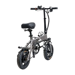 ALFUSA vélo ALFUSA Vélos électriques pliants, Mini-vélos Ultra-légers pour Hommes et Femmes, véhicules électriques pour Adultes, pour trajets Domicile-Travail (Gray 130X105X51CM)