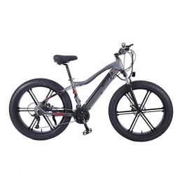 AMGJ Vélos électriques AMGJ Vélos électriques pour Adultes, Moteur 350W, Vitesse Jusqu'à 30 km / h Puissant Vélo de Montagne avec Batteries Lithium-ION 36V 10Ah Travail et de Déplacement, Gray b, Left