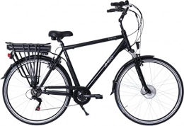 amiGO Vélos électriques Amigo E-Active - Vélo électrique pour homme - Vélo électrique 28" - Vélo pour homme avec Shimano 7 vitesses - Convient à partir de 175 à 185 cm - Noir