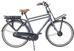 amiGO Vélos électriques Amigo E-Strong T2 - Vélo électrique pour homme - Vélo électrique 28" - 3 vitesses - Convient aux enfants de 185 à 190 cm - Gris