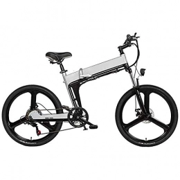 Art Jian Vélos électriques Art Jian Portable électrique Pliant de vélo de Montagne, 24 Pouces vélo électrique 48V10AH 480W Batterie au Lithium Montagne Vélos électriques