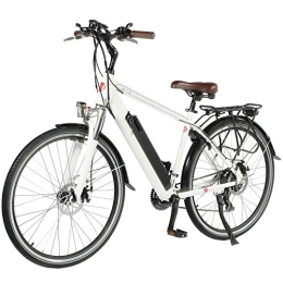 AsVIVA vélo AsVIVA E-Bike CityBike 28" B15-H 36V Trekkingrad Elektrofahrrad Pedelec weiß Vélo électrique. Adulte-Mixte, Blanc, Taille Unique