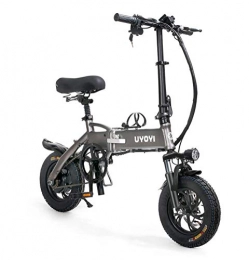 BGLMX vélo BGLMX 14 Po Vélo Électrique Pliant, Vélo À Pédale, Vélo Électrique Pliant De Montagne Adultes, Vélo Hybride pour Les Déplacements en Ville, Moteur 250W, 48V Tension Applicable (Gris)