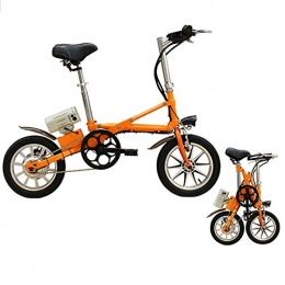 CBA BING Vélos électriques Bicyclette de ville se pliante ultra lgre vlo lectrique de banlieusard lectrique d'E-bike se pliant pour des hommes adultes de femmes, portable et facile stocker dans la caravane, Orange