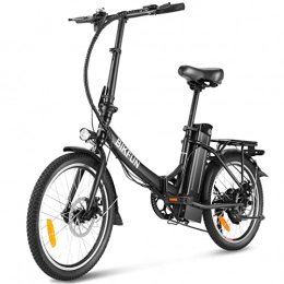 BIKFUN vélo BIKFUN Vélo Électrique Pliable de Ville 20 Pouces E-Bike avec 36V / 10AH Batterie Amovible | Moteur 250W | Vitesse de Pointe 25 km / h | Vélo de Banlieue à Pas Bas Homologués(Noir)