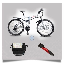 BLANCMARINE Vélos électriques BLANCMARINE Vélo Pliant 26 PM4 Electrique avec Sacoche Avant - Solde - Stock limité - en Aluminium - Garantie 5 Ans