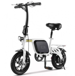 BRISEZZ vélo BRISEZZ Scooter électrique, avec éclairage LED Double Absorption des Chocs vélo électrique Pliable léger Maximum 30KM Courir Distance 48V for Adultes HRTT