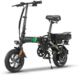 BXZ Vélos électriques BXZ Vlo lectrique Vlo lectrique, pliant lger, vlo lectrique 48V / 350W, batterie au lithium 12Ah, vitesse maximale 25 km / h, convient aux hommes et aux femmes adultes, Noir