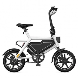 CARACHOME vélo CARACHOME Vélo électrique Pliant pour Adultes, vélo de Ville Pliable pour banlieusard Urbain Portable 250W 36V Vitesse maximale 25 km / h, Blanc