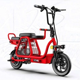 CASTOR Vélos électriques CASTOR Vélo électrique pliable pour adulte Trottinette électrique 30, 5 cm 48 V 350 W 20 Ah Vitesse maximale 24 km / h Chargement batterie lithium amovible Convient pour homme et femme, Rouge