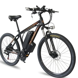KETELES Vélos électriques Cheap Electric Bicycle 36 V / 48 V 13 Ah Pédales Power Assist 250 W Moteur Lithium Batterie Mountain Electric Bike Bicycle (48 V 13 Ah 250 W, noir)