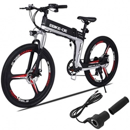 CIOLER vélo CIOLER Vélo électrique 26 Pouces Repliable pour vélo électrique, Nouveau vélo de Montagne 2019 Pliant avec Batteries Lithium-ION 48V 10.4Ah, Absorption des Chocs Haute résistance et 21 Vitesses