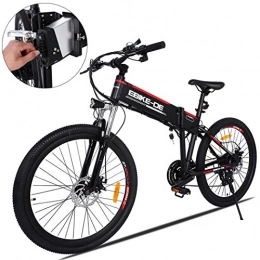 CIOLER vélo CIOLER Vélo électrique Pliant 20 Pouces E-Bike, E-Mountain 2019 avec Amovible Batteries Lithium-ION 350W 48V 8Ah, résistance aux Chocs élevée et Changement de Vitesse à 7 Vitesses