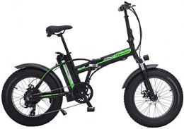 CNRRT vélo CNRRT Vélo de Neige électrique de 20 Pouces, 4, 0 Pneu Gras, Batterie de Lithium puissante de 48V 15ah, Aidez Les vélos, Les vélos de Montagne (Color : Black, Size : 15Ah+1 Spare Battery)
