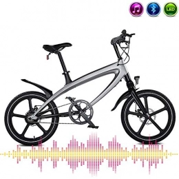 COKECO vélo COKECO Vélo Électrique Vélo électrique Adulte Vélo électrique 250W sans Brosse Moto Capacité 36V5.8AH Batterie Au Lithium 20 Pouces Vélo électrique Intelligent avec Bluetooth