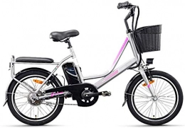 Clothes vélo Commuter City Road Bike, Trottinettes Vélos électriques avec siège enfant, 20 pouces vélo électrique for les hommes et les femmes 48V7.4Ah Batterie au lithium bicyclette assistée 350W haut débit moteu