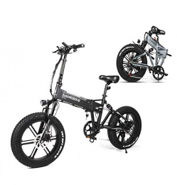 Coolautoparts vélo Coolautoparts Vélo Electrique 20" E-Bike Pliant VTT 500W 25 km / h avec Batterie Lithium 48V 10AH Shimano 7 Vitesses Frein à Disque pour Homme Femme [EU Stock]