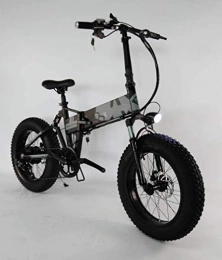 COUYY Vélos électriques COUYY Adulte Hommes électrique Pliant VTT, en Alliage d'aluminium de Neige E-Bikes, 48V 10Ah Batterie au Lithium pour, 7 Vitesse Étudiant Vélo électrique