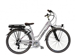 Creek's Bicycle Vélos électriques CRREK'S E-Bike E-York Lady Velo pour Femmes, Blanc, 44