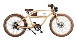 GREASER - Michaelblast Vélos électriques Cruiser Vintage Style E de vlo Greaser Sable / Blanc