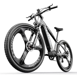 cysum vélo Cysum CM520 Vélo électrique pour Homme, 29 Pouces VTT Electrique Adulte, 48V 14Ah Batterie au Lithium, Shimano 7 Vitesses Road Mountain ebike, Système De Frein à Disque Hydraulique (Gris)