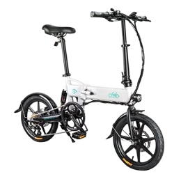 FIIDO FIIDO ELECTRIC BIKE vélo D2s vélos électriques pliants changement de vitesse vélos compacts vélos électriques pliants urbains amortisseurs de choc vélos électriques pliants rechargeables vélos extérieurs (Blanc)