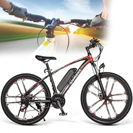 DDCHH vélo DDCHH Vélo de Montagne électrique Pliant E-Bike Portable Léger en Alliage D'aluminium à Gros Pneu 26", 350W / 48V 8AH Batterie Lithium Rechargeable, Jusqu'à 35km / h, Black