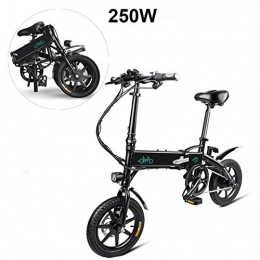 Dedeka vélo Dedeka 250W Vélo électrique Pliable, FIIDO D1 7.8 / 10.4 Vélo de Ville électrique Pliable de 14 Pouces pour vélos de Banlieue, jusqu'à 25 km / h, Noir / Blanc
