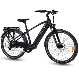 DERUIZ vélo DERUIZ Vélo électrique 28", Marble, Quartz, 250 W, Bafang arrière, 7 vitesses Shimano 48 V644 WH - Tube inférieur amovible - Batterie Bluetooth Display City / Commute / Road / Adulte