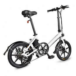 Duial vélo Duial 16 inch Electric Bike Folding Electric Bike Folding Bicycle, Folding Bike with Pedals Electric Bike with 250W Motor 25KM / H Portable for Cycling Suitable for Outdoor Casual