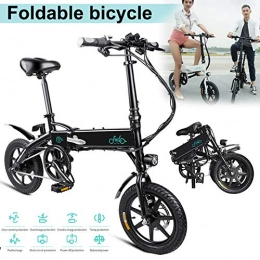 Duial vélo Duial Faltbar Faltrad Ebike E-Bike Klapprad E-Klapprad Electric Bike Foldable E-Bike Folding Bicycles for Adults, Electric Bike with 14 inch Wheels, 250W 7.8Ah Folding, High Speed 25km / h