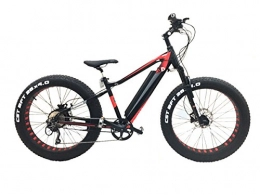 Esonic vélo e|sonic, cadre aluminium, porte jusqu' 140KM ebike Fat, Pedelec, 3D forge, Samsung Batterie, noir / rouge
