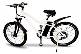 Easy-Watts Vélos électriques Easy-Watts Vélo Électrique e-Mixte VAE 250 WTransmission Shimano Freins Tektro Batterie Amovible Samsung de 10 Ah 36 V Autonomie 60 km Vitesse 25 km / h Normé CE (Blanc)