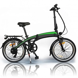 CM67 Vélos électriques Electric Bike Folding Frame, 36V 7.5Ah Batterie Li-ION Amovible, Vélo électrique de Ville, Ecran LED à Multifonction, Capacité de Charge 120KG, Adulte Unisexe