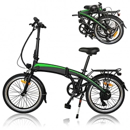 CM67 vélo Electric Bike Folding Frame, Puissance du Moteur 36V 250W, Batterie au Lithium 18650, Vélo électrique de Ville, Autonomie jusqu'à 50-55km, Capacité de Charge 120KG, Adulte Unisexe