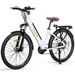 Eleglide vélo Eleglide T1 Step-Thru Vélos électriques, 27, 5 Pouces, Batterie 36V 12, 5Ah, écran LCD, Shimano 7 Vitesses, E-Bike Urbain pour Adulte Homme Femme