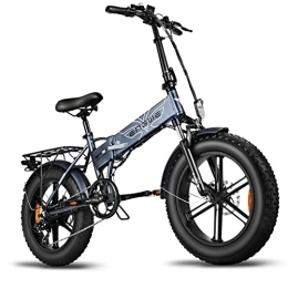 Fafrees vélo EP-2pro [ Officiel] Fatbike E Bike Pneu graisseux pliable 48 V / 13 Ah Ebikes Fatbike Fat Tire 150 kg vélo électrique pour homme et femme Gris