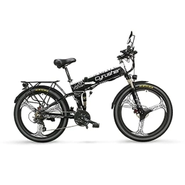 Extrbici Vélos électriques Extrbici Vélos Electriques pour Hommes et Femmes Pliable 21 Vitesses (26x1, 95'') MTB Eclairage LED 48V 12.8AH