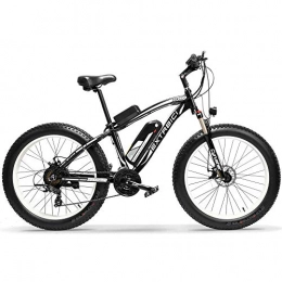 Extrbici vélo Extrbici XF660 Vlo lectrique 500 W / 1000 W 48 V 7 / 21 Vitesse 26'X4.0 Fat Wheel Snow Bike Frein Disque mcanique, Blanc 1000 W