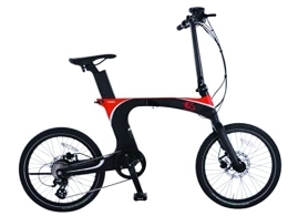 Eza Bike Vélo à Assistance électrique Pliant Rouge et Noir Carbon